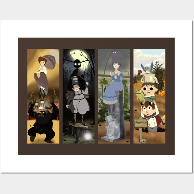 Over the shop garden wall tapestry